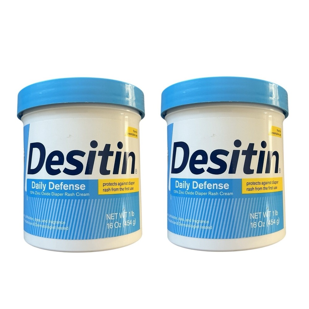 Desitin - Daily Defense Diaper Rash Cream (16 oz 2 Pack) - Zinc Oxide